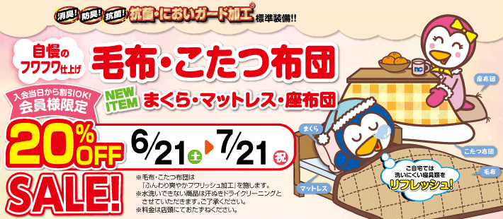 毛布・こたつ布団セール画像