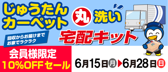じゅうたん宅配キットセール